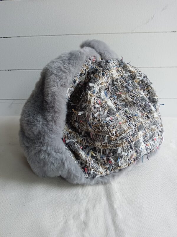 SOLD OUT【ユキノハ】フライトキャップ・灰色うさぎ-YC2501