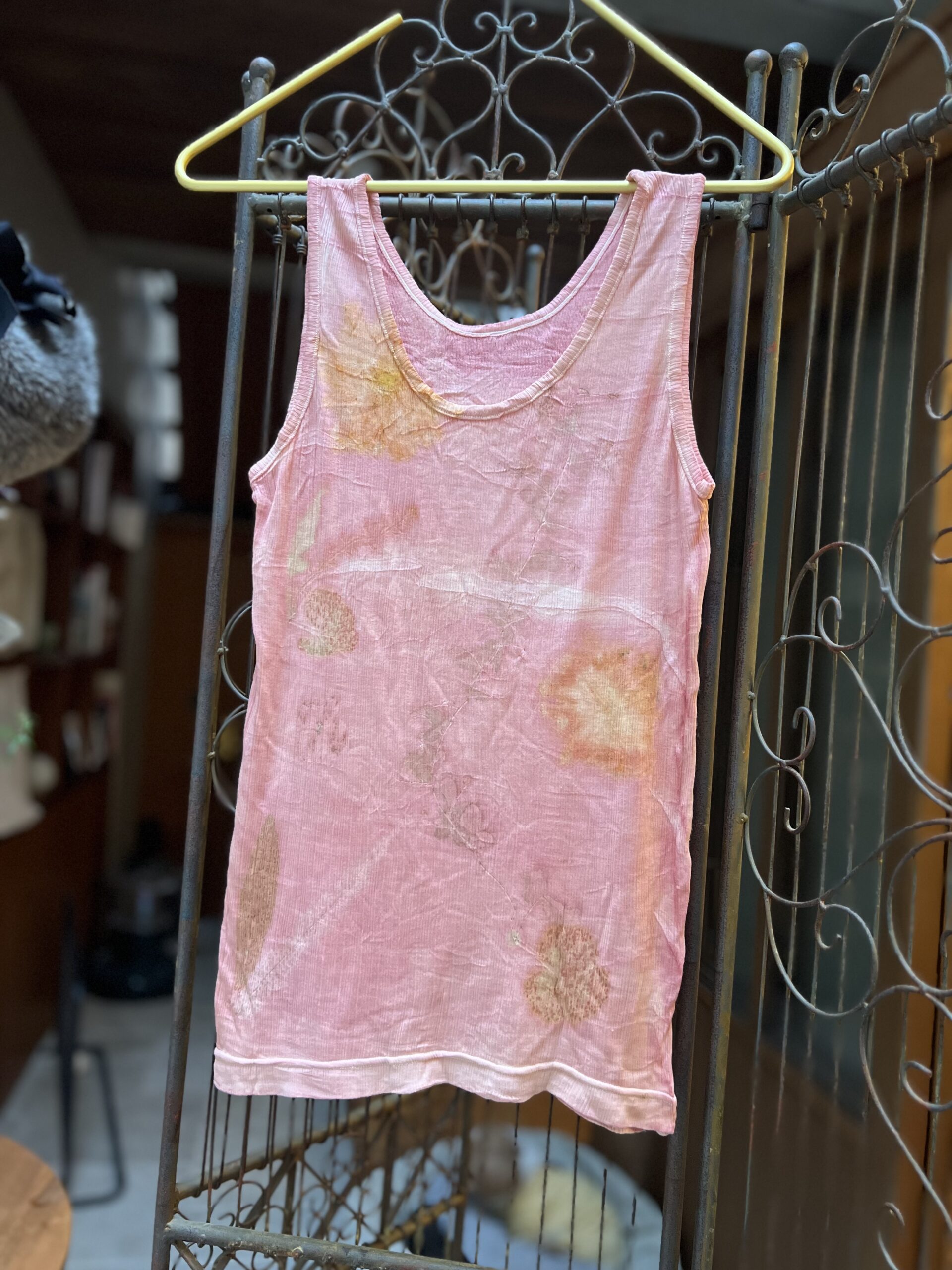 【ユキノハ】草木染 シルク100％ タンクトップ – Y2503