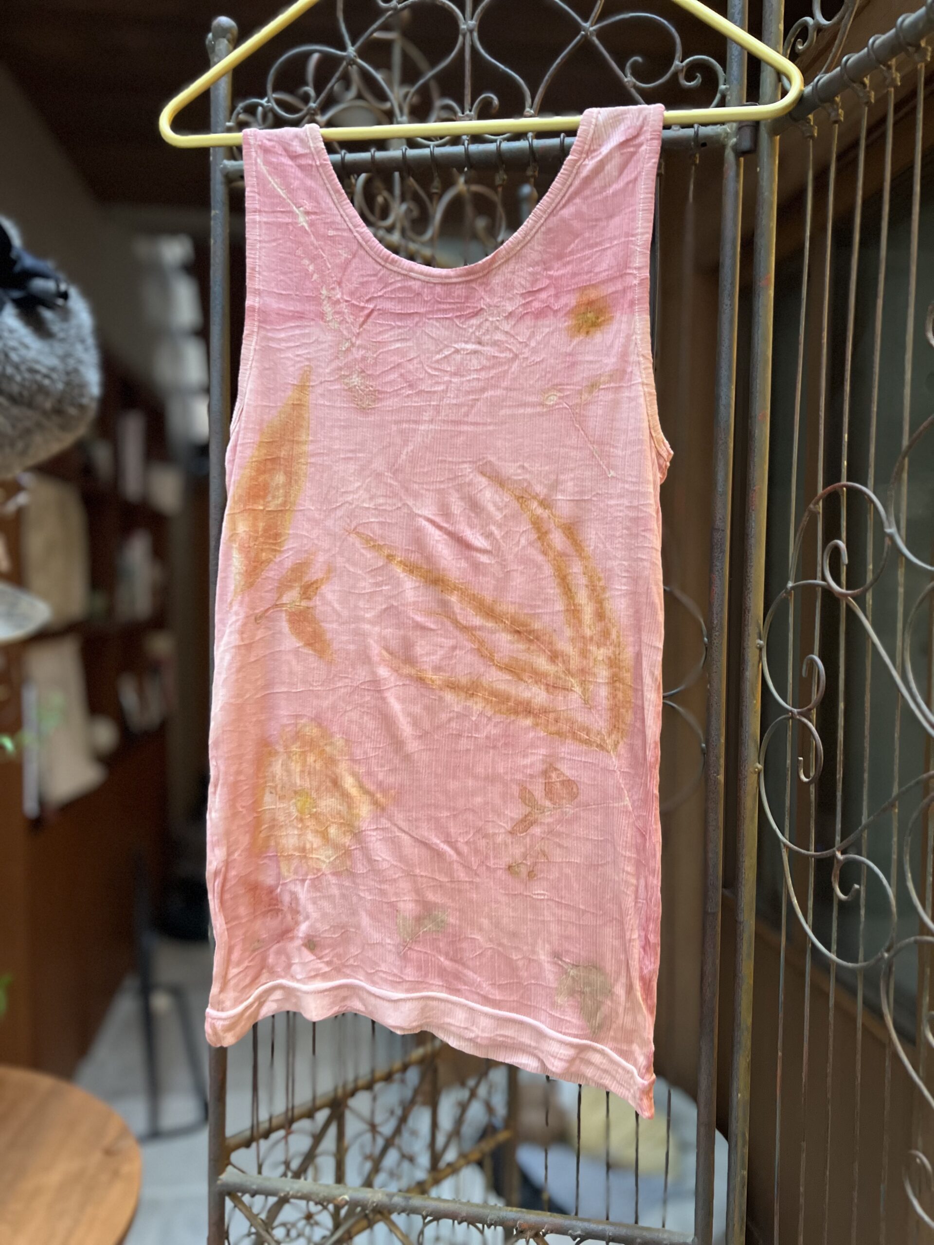 【ユキノハ】草木染 シルク100％ タンクトップ – Y2503