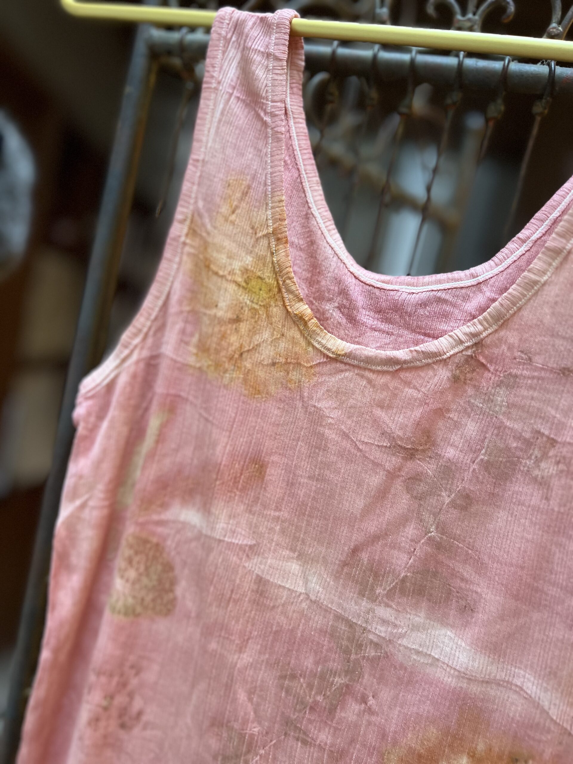 【ユキノハ】草木染 シルク100％ タンクトップ – Y2503