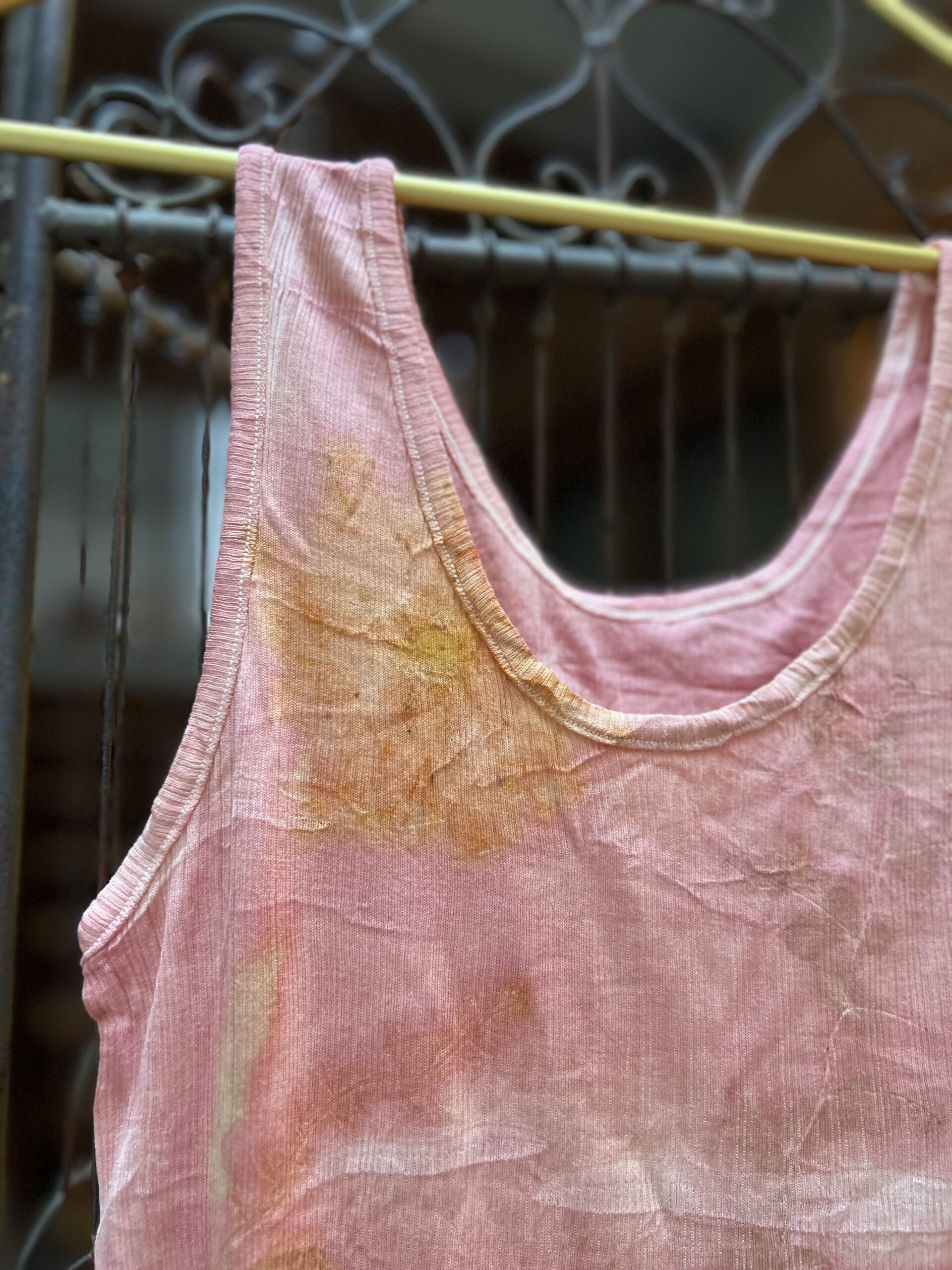 【ユキノハ】草木染 シルク100％ タンクトップ – Y2503