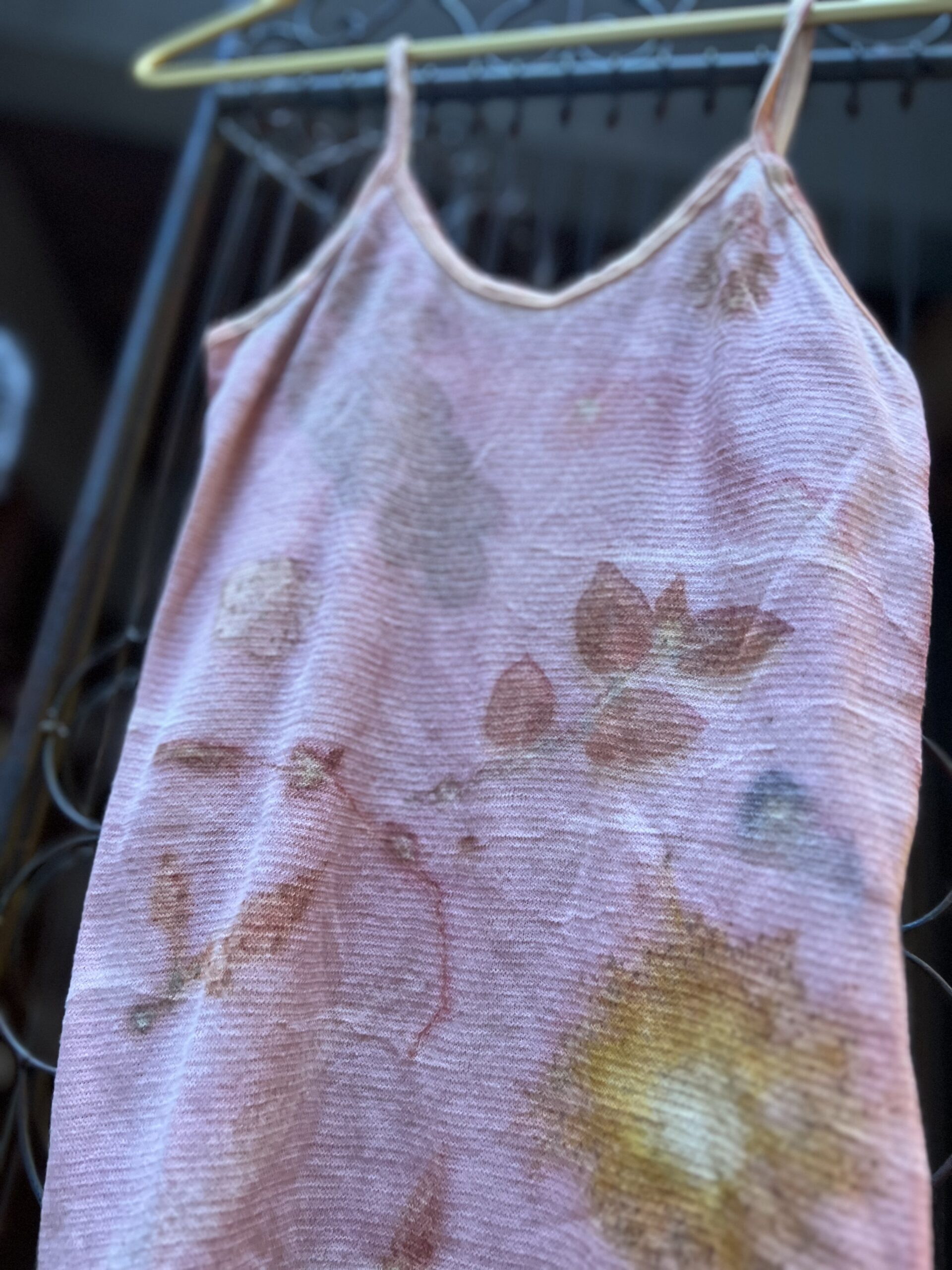 【ユキノハ】恋する夜明け　草木染 キャミソール