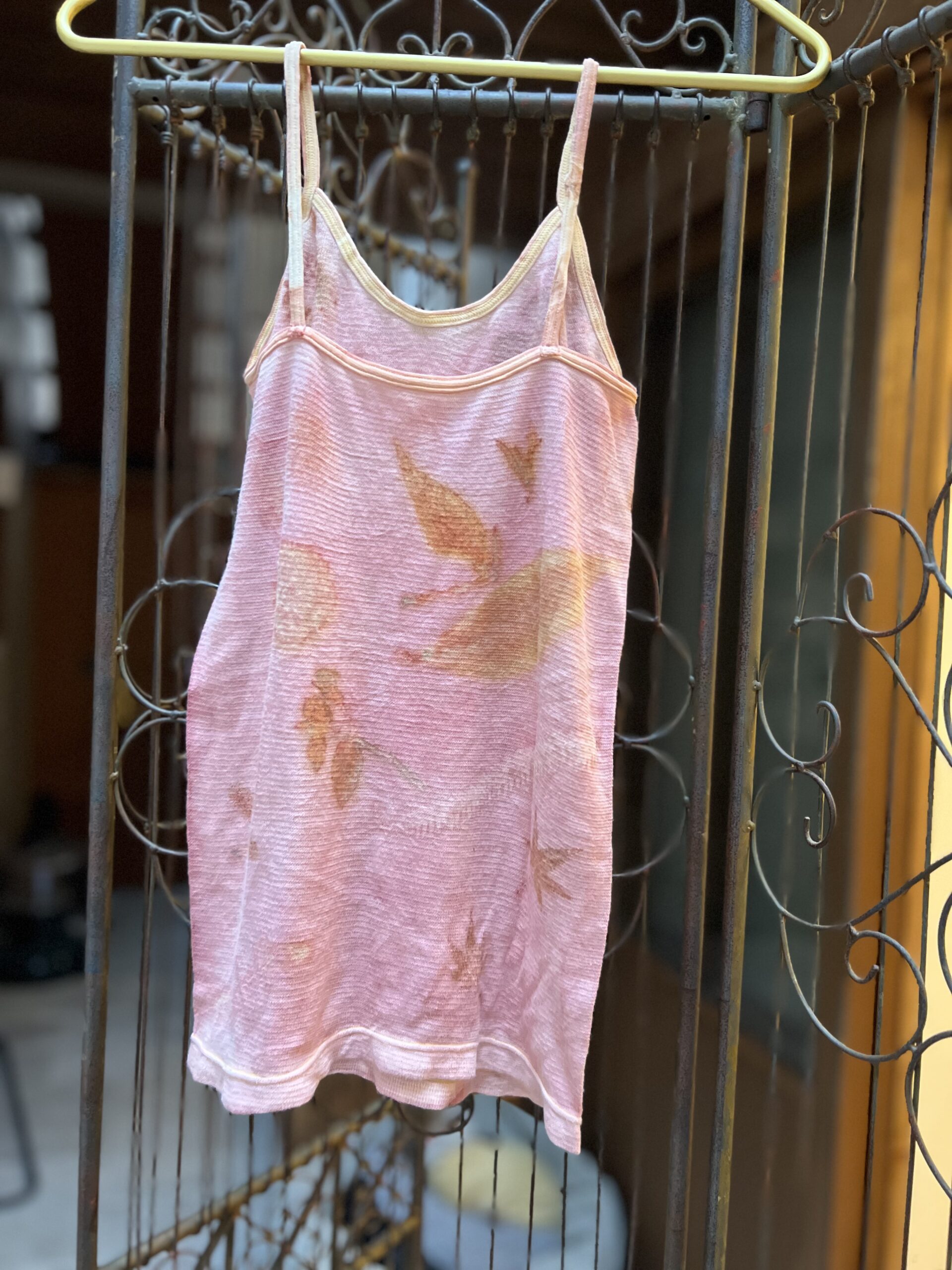 【ユキノハ】恋する夜明け　草木染 キャミソール