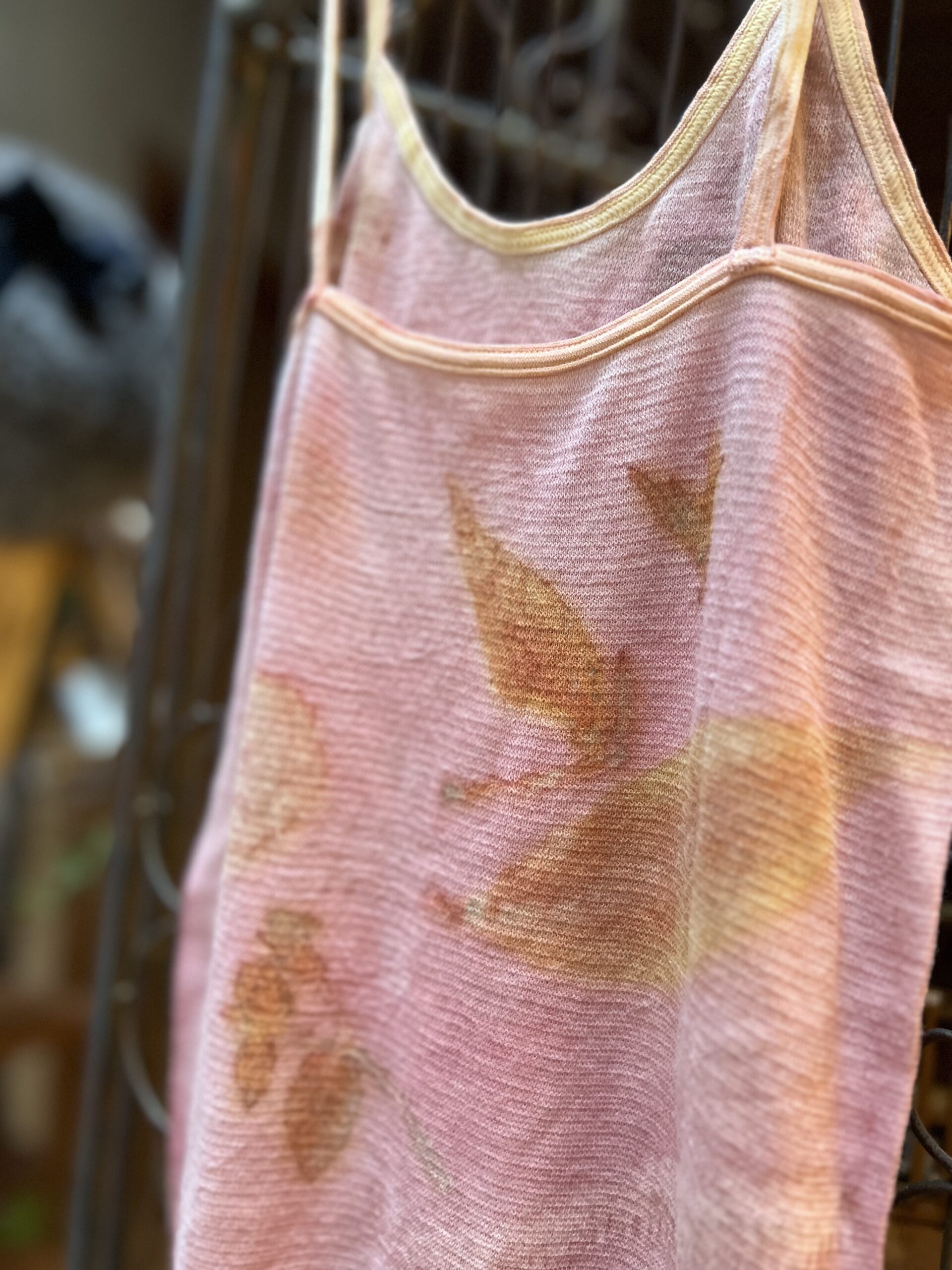 【ユキノハ】恋する夜明け　草木染 キャミソール