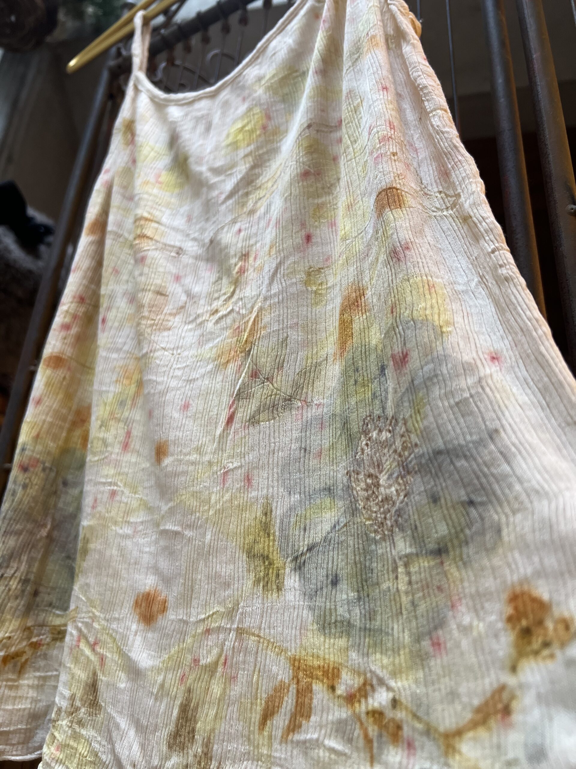 【ユキノハ】太陽のおくりもの - 草木染 シルク100%キャミソール