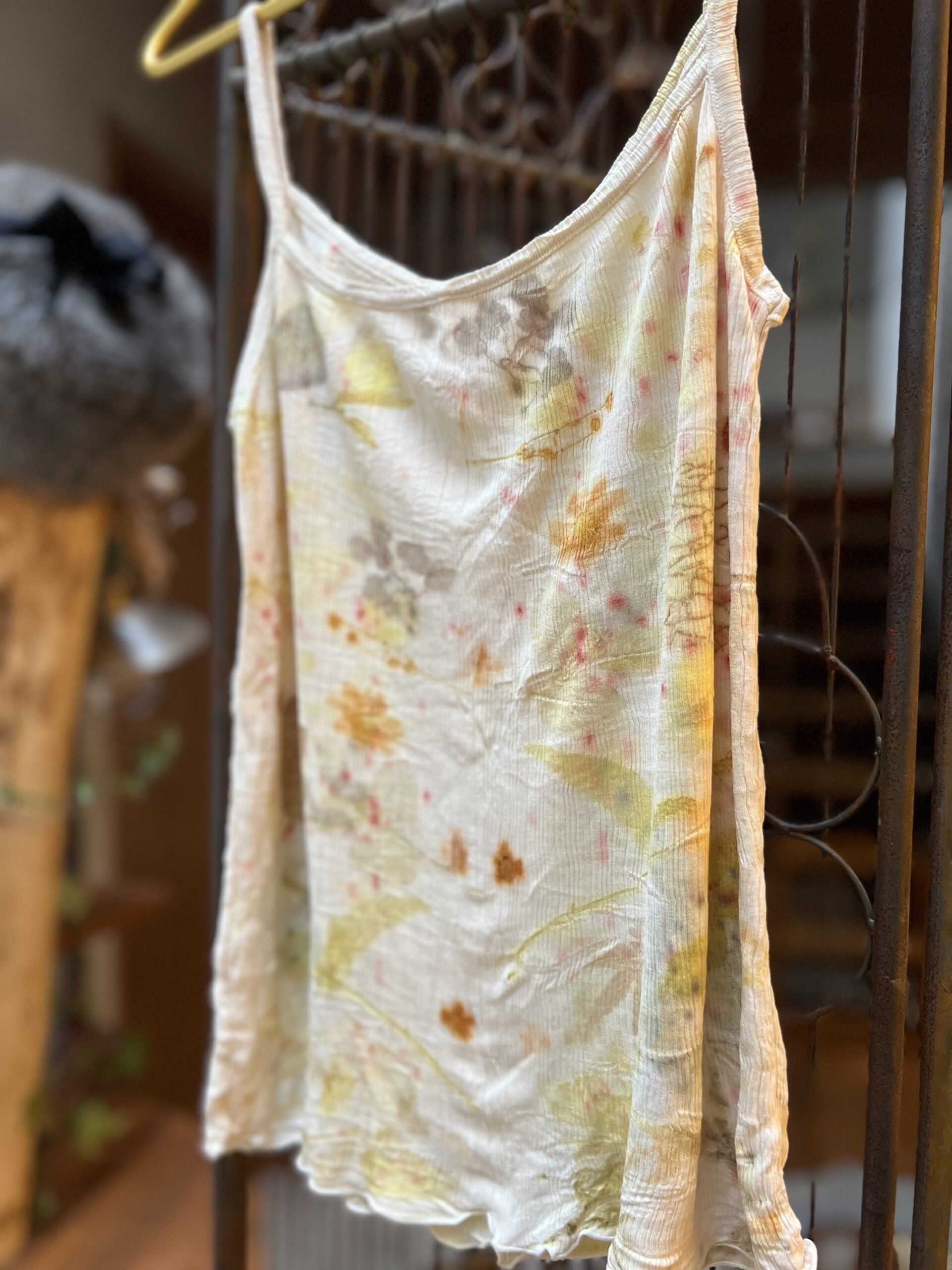 【ユキノハ】太陽のおくりもの - 草木染 シルク100%キャミソール