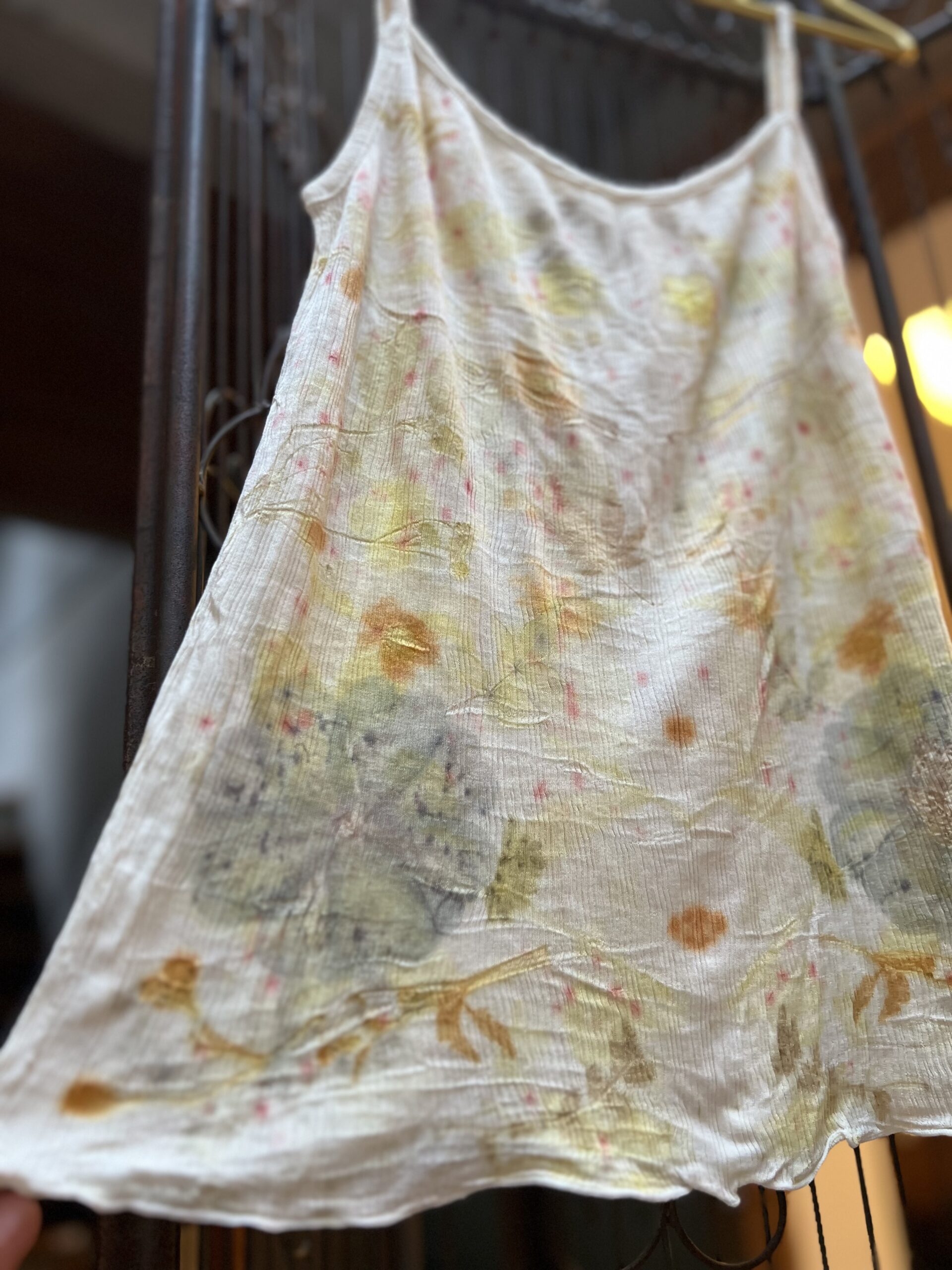 【ユキノハ】太陽のおくりもの - 草木染 シルク100%キャミソール